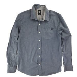 Volcom | Blue, Long Sleeve, Button Down Shirt | Size Large